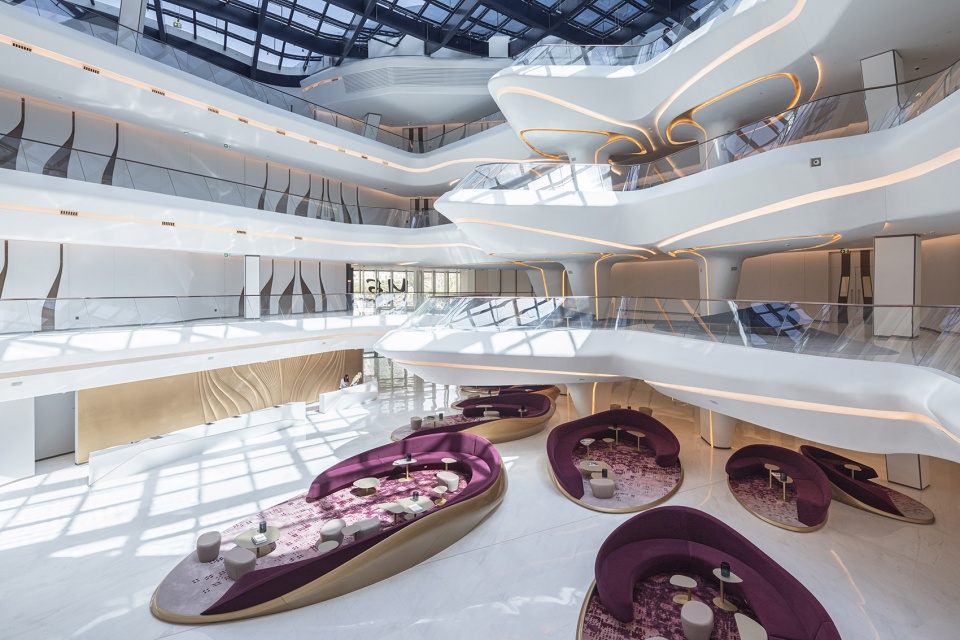 me dubai hotel at the opus zaha hadid architects