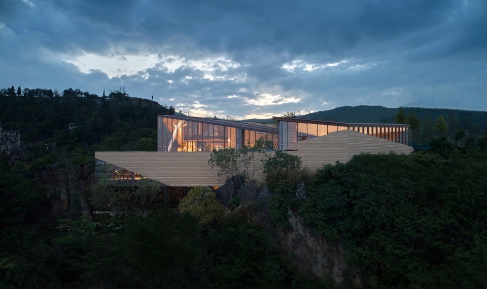 mountain sea art museum china by gad
