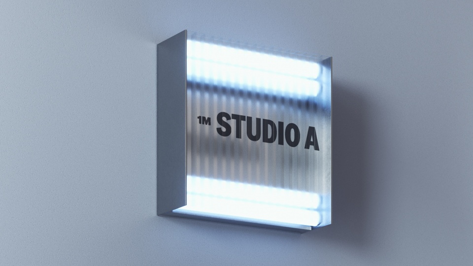 branding environmental design for 1million dance school by tux