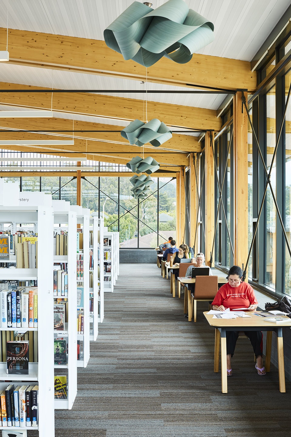 half moon bay library by noll tam architects