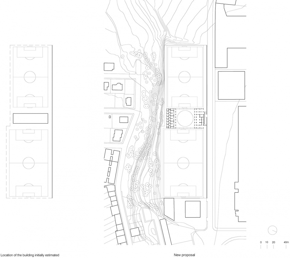 agora facility building in el morrot sports complex by unparelldarquitectes