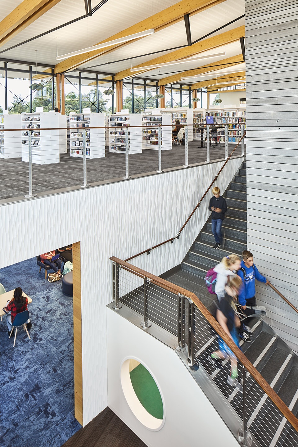 half moon bay library by noll tam architects