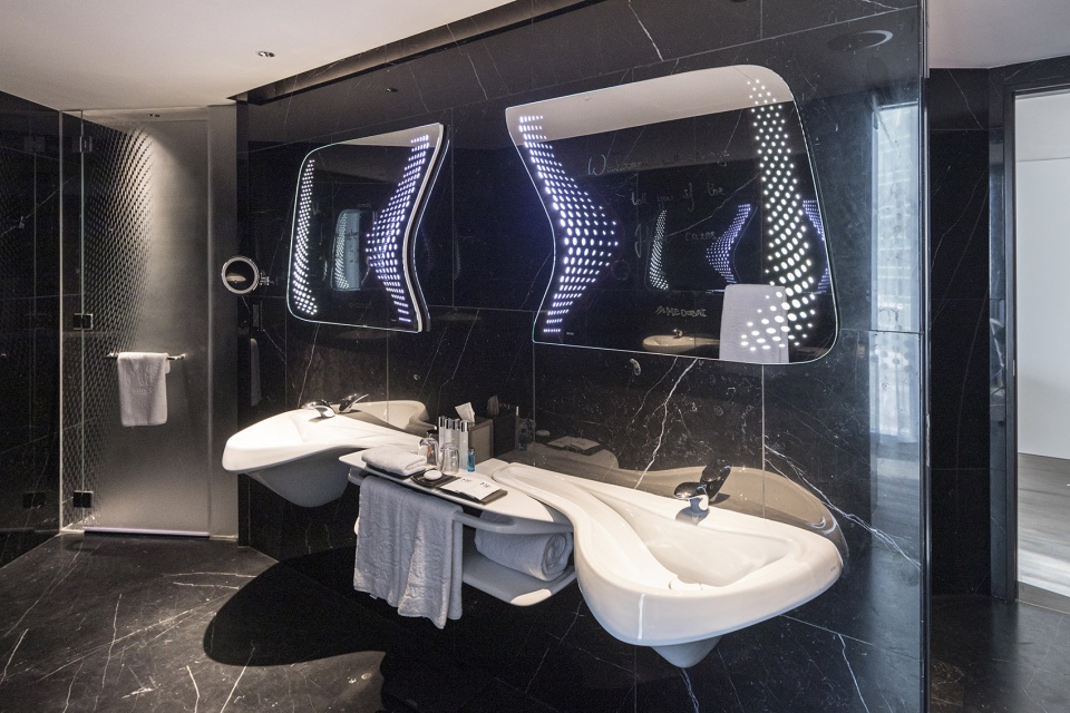 me dubai hotel at the opus zaha hadid architects