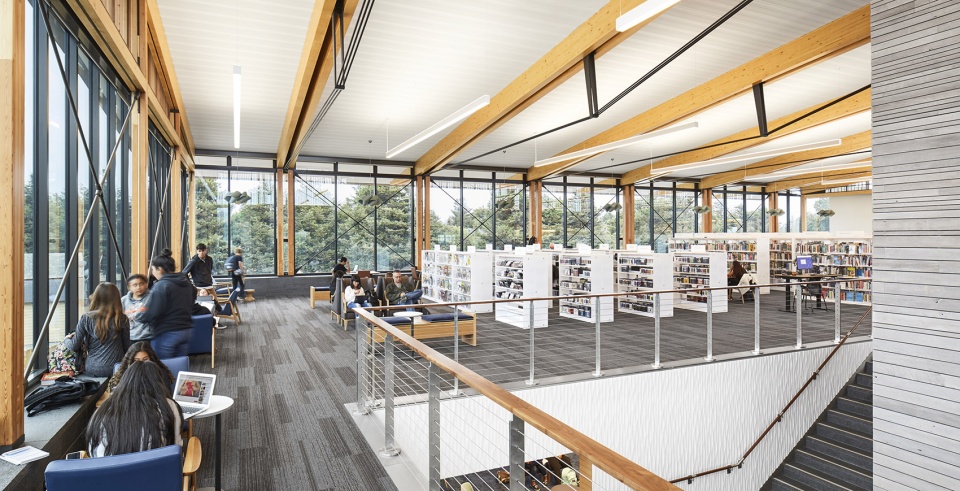 half moon bay library by noll tam architects