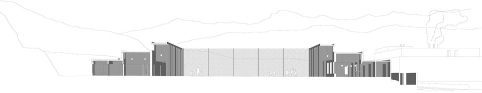 agora facility building in el morrot sports complex by unparelldarquitectes