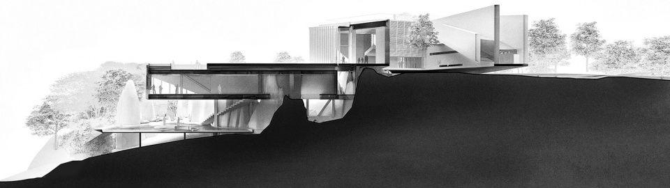 mountain sea art museum china by gad