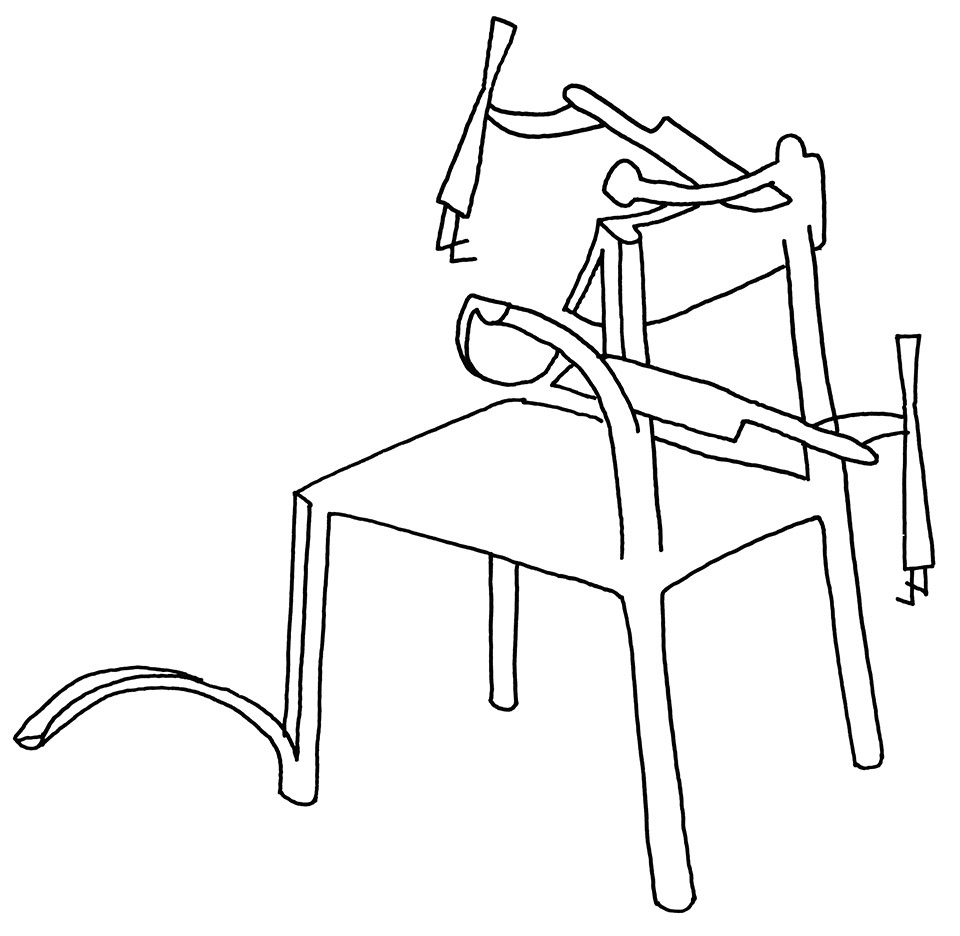 A new wooden chair and table collection 22blade22 Japen by nendo