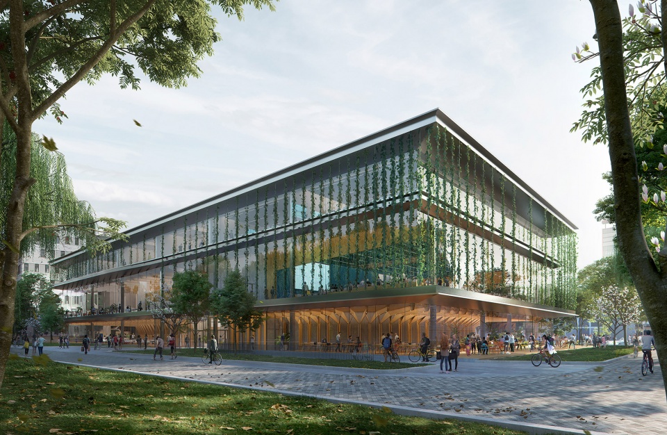 now under construction echo a new multifunctional and flexible education building for tu delft