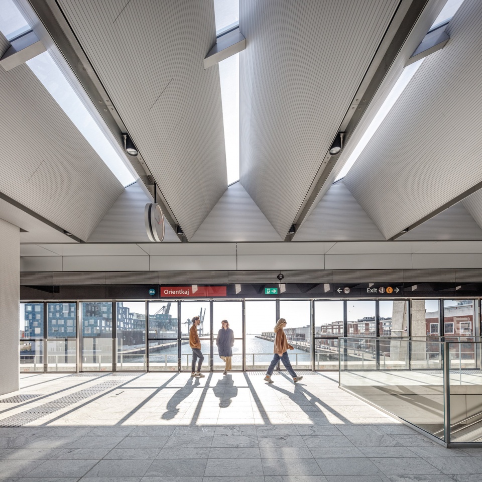 orientkaj and nordhavn metro stations by cobe arup