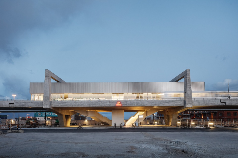 orientkaj and nordhavn metro stations by cobe arup