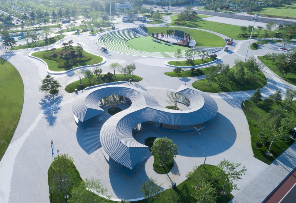 Readers Pavilion at Citizen Cultural Park, Rongcheng, China by Art 