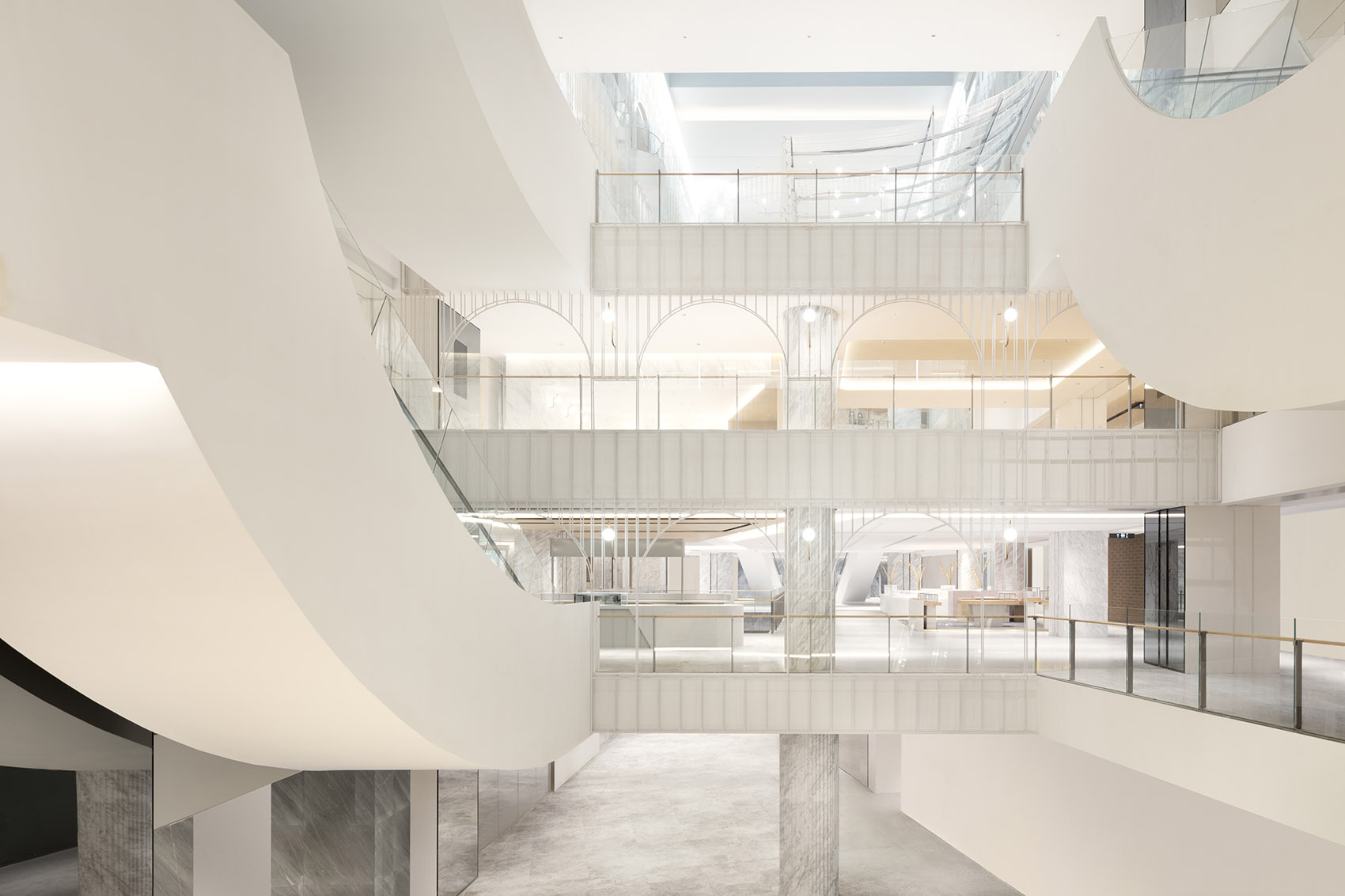 Interior and exterior design of “Times Square”, China by nendo - 谷德设计网