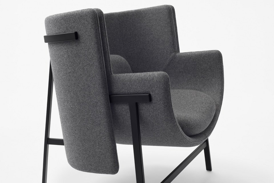 New furniture collection kite frame blend for Stellar Works by nendo
