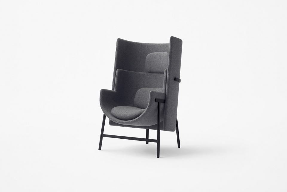 New furniture collection kite frame blend for Stellar Works by nendo