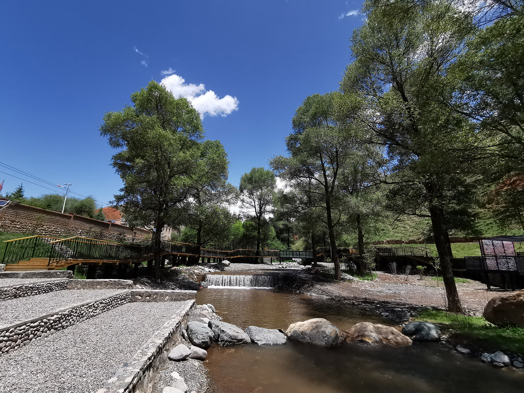 The construction of rural public space in the forest of Populus alba ...