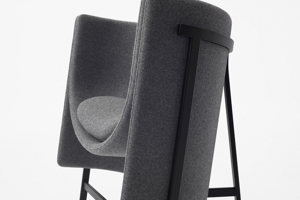 New furniture collection kite frame blend for Stellar Works by nendo