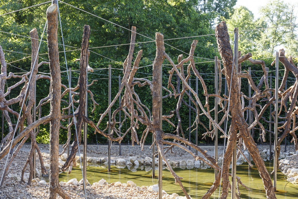 paysage de feu in international garden festival 2020 by vazio sa