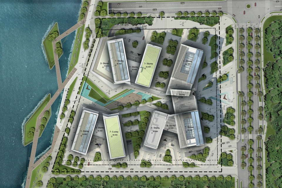 industrial service centre in jinwan aviation city china by 10 design