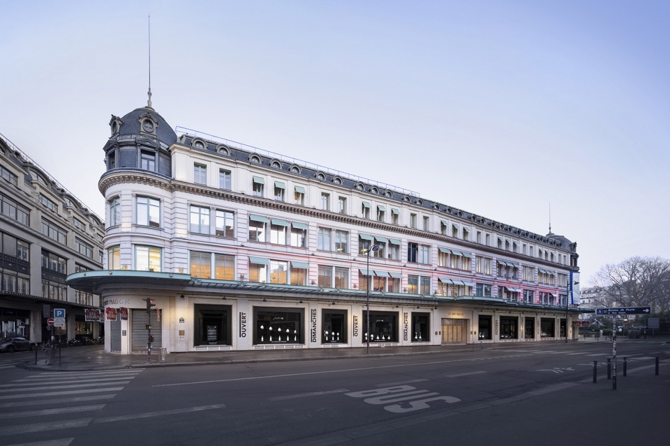 nendo在巴黎lebonmarche举办白色展览雨后花