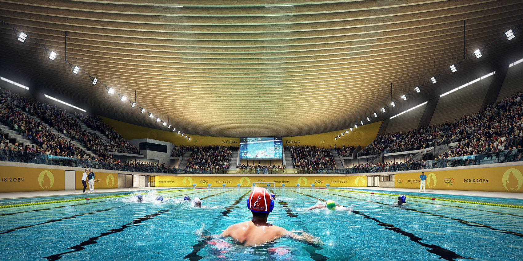 Winning Plan Aquatic Centre for the Olympic Games 2024 in Paris by