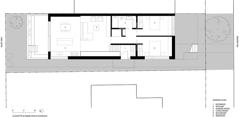 La Duette House Montreal by Natalie Dionne Architecture
