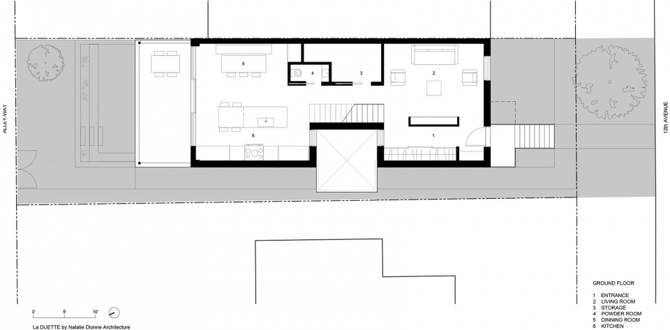 La Duette House Montreal by Natalie Dionne Architecture