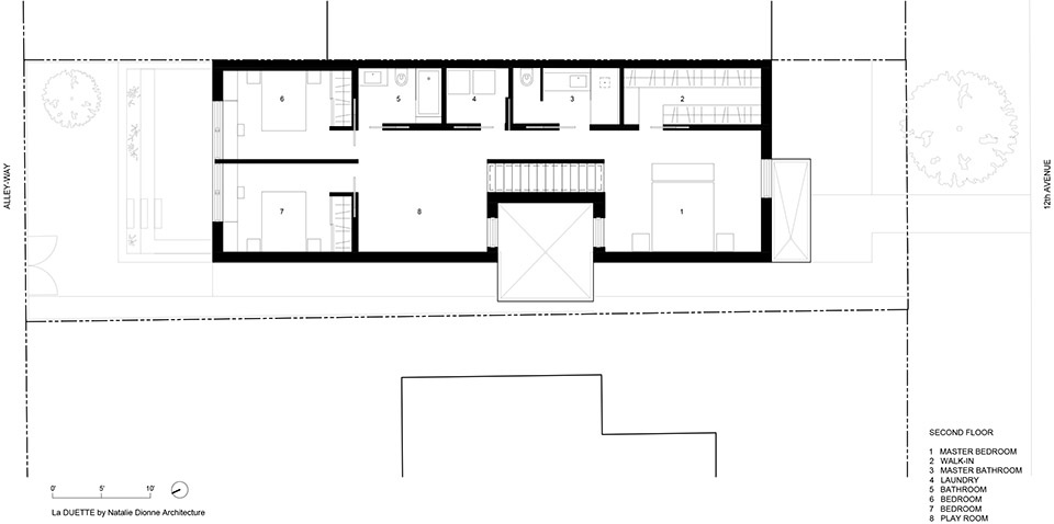 La Duette House Montreal by Natalie Dionne Architecture