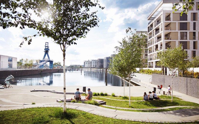 Frankfurt Offenbach Harbour Regional Planning by Ramboll Studio Dreiseitl