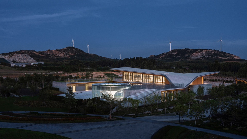 a fissure in the earth qiseshan quarry garden visitor centre qingdao china by united united architects