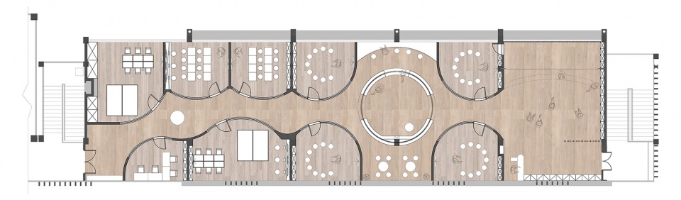 flowing chapter:jiangwan city childrens activity center reconstruction by fanaf