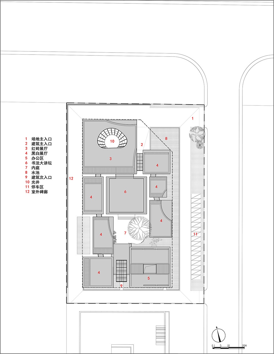 沭阳美术馆项目地点:中国江苏省宿迁市沭阳县学院路与南湖南路交叉口