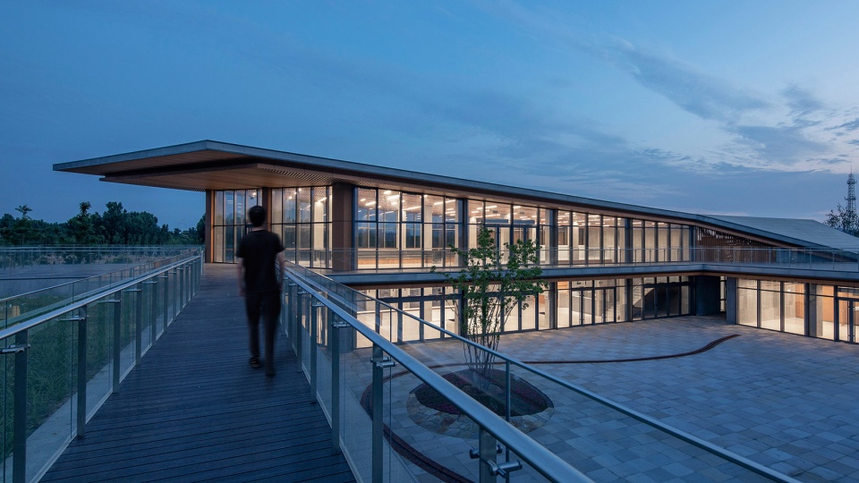 a fissure in the earth qiseshan quarry garden visitor centre qingdao china by united united architects