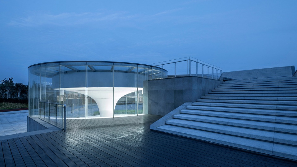 a fissure in the earth qiseshan quarry garden visitor centre qingdao china by united united architects