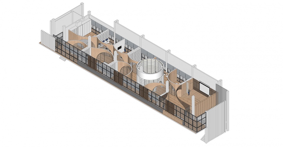 flowing chapter:jiangwan city childrens activity center reconstruction by fanaf
