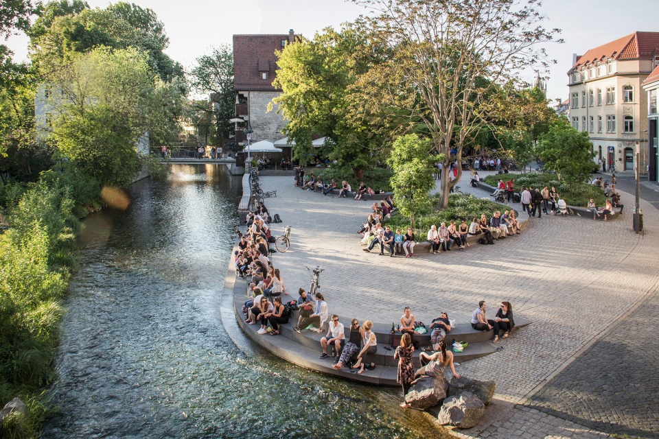 Erfurt waterfront space design Rehwaldt Landscape Architects 01