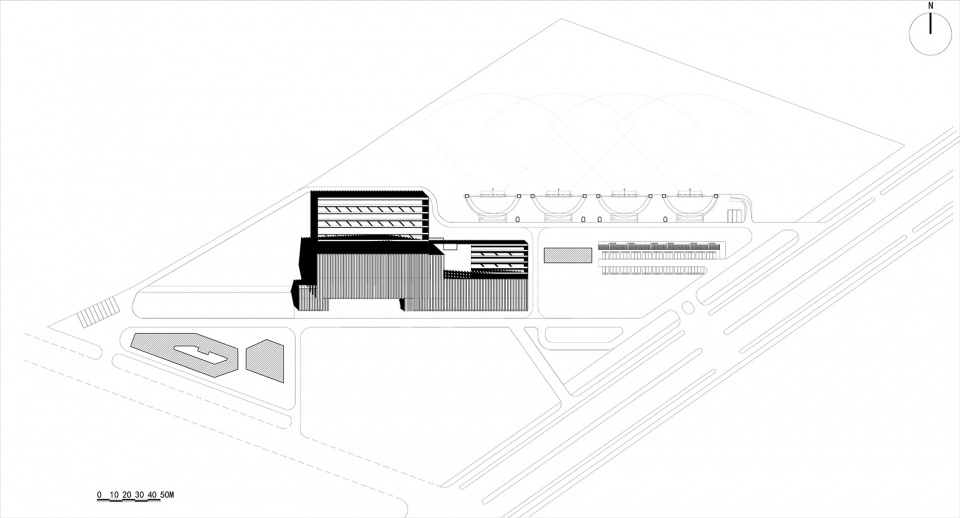 linfen shooting center china by china architecture design and research group