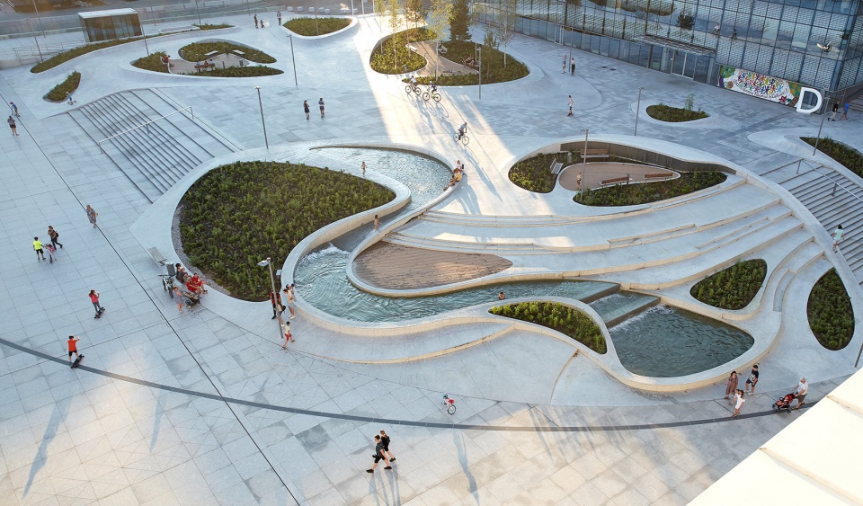 v plaza urban development by 3deluxe