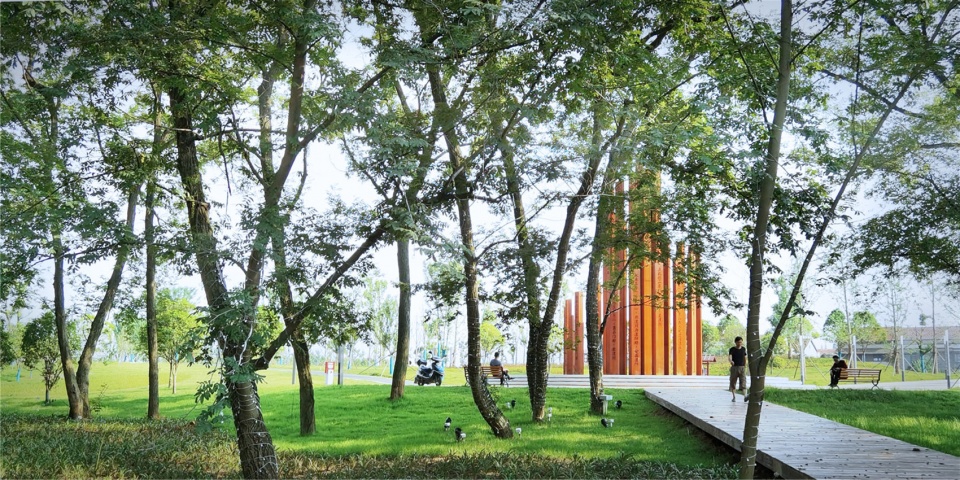 comprehensive treatment engineering of liulin park section linli national wetland park china by palm design