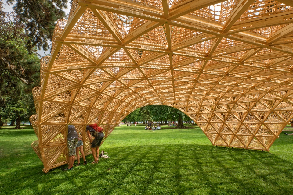 wicker pavilion by dja