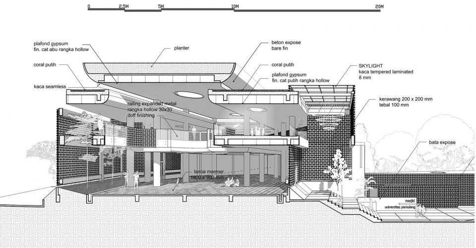 bioclimatic community mosque of pamulang by rad ar