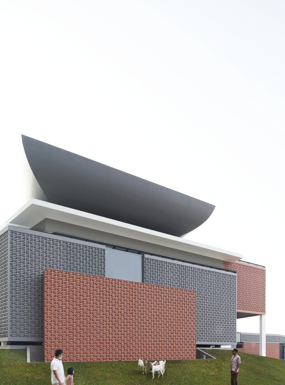 bioclimatic community mosque of pamulang by rad ar