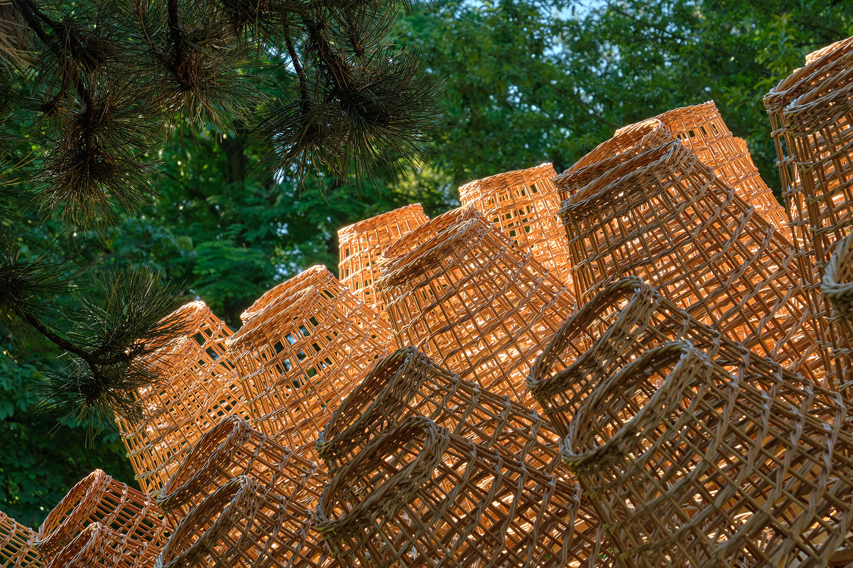 wicker pavilion by dja