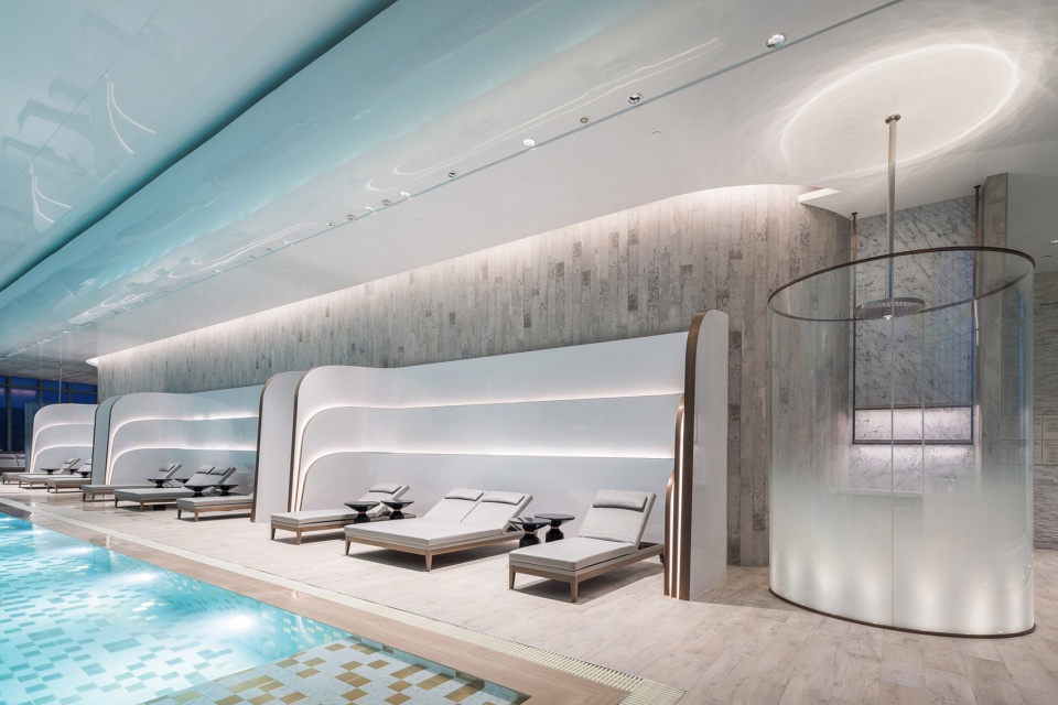 intercontinental chongqing raffles city l42 residential clubhouse china by cl3 architects safdie architects