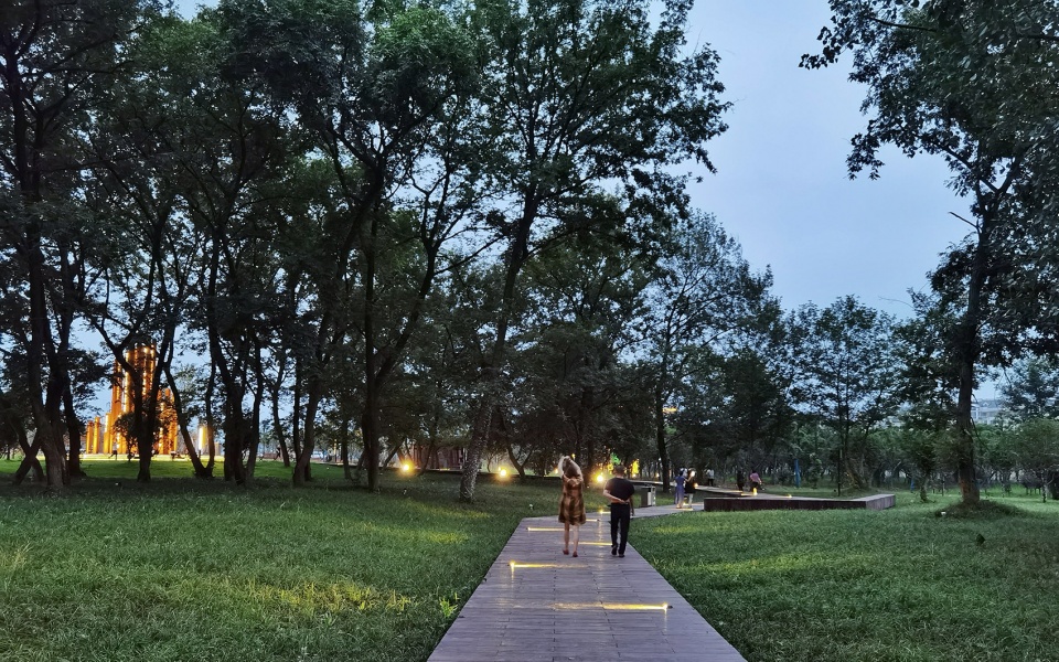 comprehensive treatment engineering of liulin park section linli national wetland park china by palm design