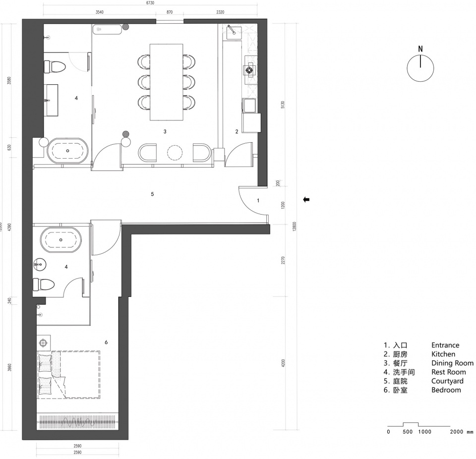 baochao hutong invisible yard china by daga architects