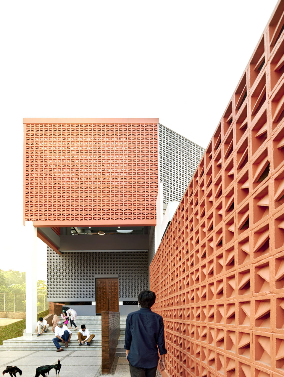 bioclimatic community mosque of pamulang by rad ar