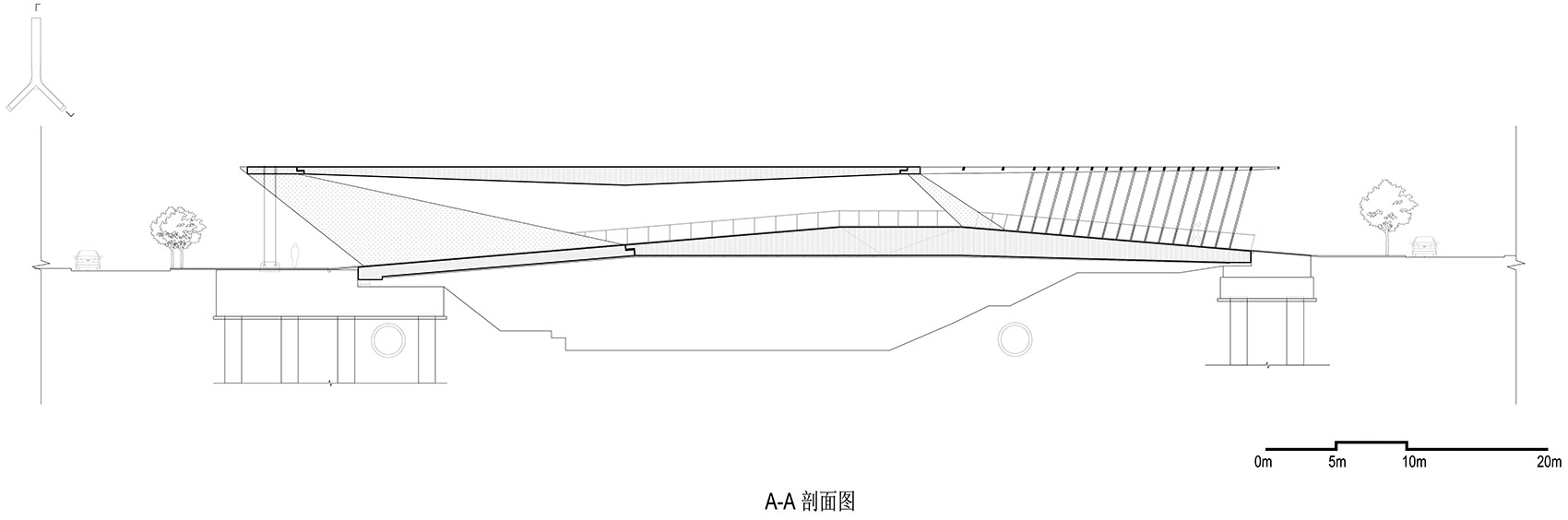 pedestrian bridge of pingshan high school china by node architecture urbanism