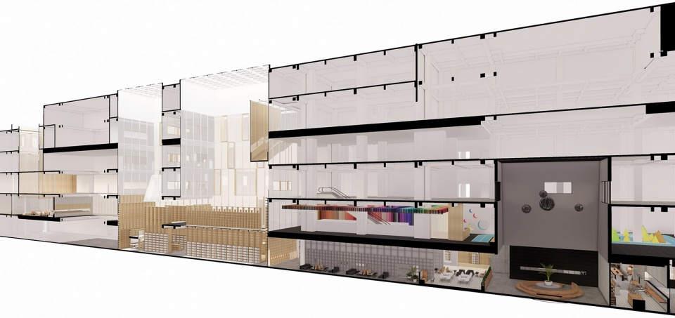 yuanping meijing bookstore china by y ad studio