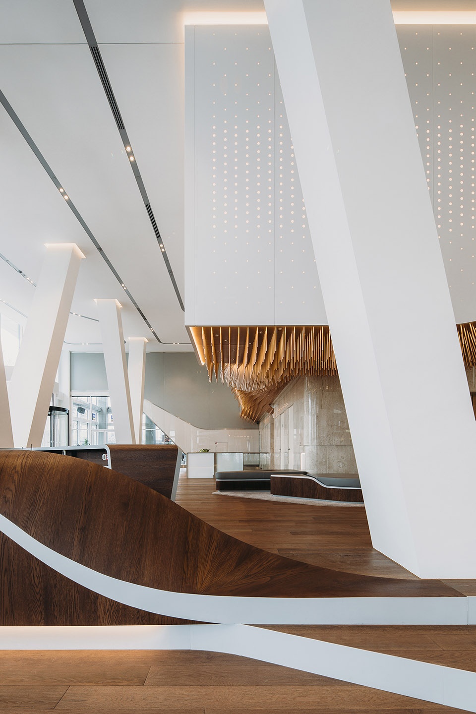 unstudio tower lobby interior remodeling by unstudio