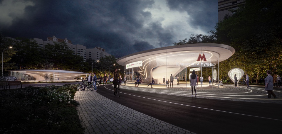 zha wins competition to build klenoviy boulevard station 2